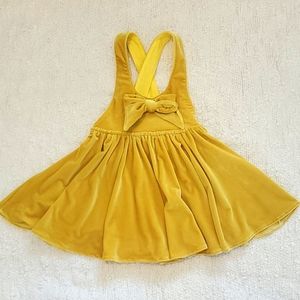 Label Jane Mustard Yellow Overall Dress